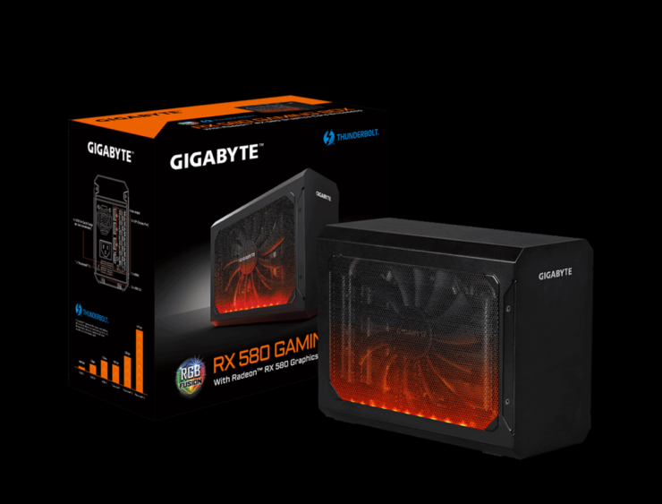 gigabyte radeon rx 580 gaming box 740x563 Gigabyte เปิดตัวกล่อง External Graphics กราฟฟิกการ์ด Gigabyte RX 580 Gaming Box กับสเปคที่โอเวอร์คล๊อกความแรงมาให้พร้อมใช้งาน 