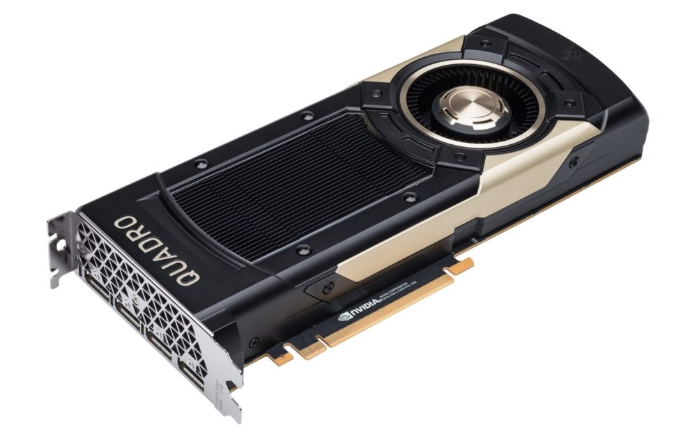 nvidia quadro gv100 angle 1000x623 NVIDIA เปิดตัวกราฟฟิการ์ดรุ่นใหม่ NVIDIA Quadro GV100 การ์ดจอ Workstation ตัวแรงกับสเปกที่มีจำนวนคูด้าคอร์มากถึง 5120 CUDA cores เลยทีเดียว 