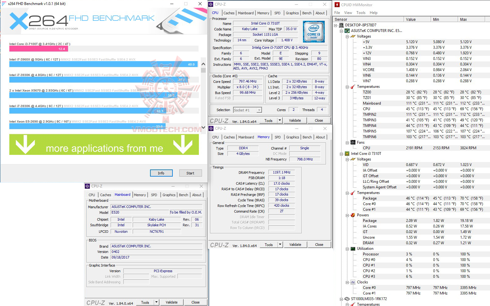 x2641 ASUSPRO E520 B123Z/CSM Ultra Slim Mini PC Review 