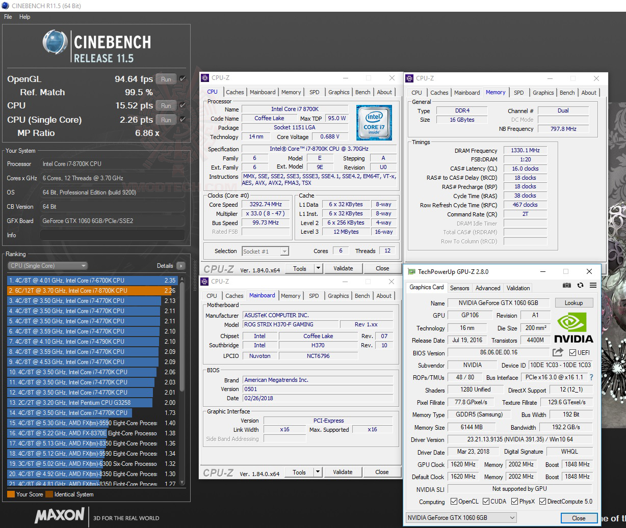 c11 ASUS ROG STRIX H370 F GAMING REVIEW