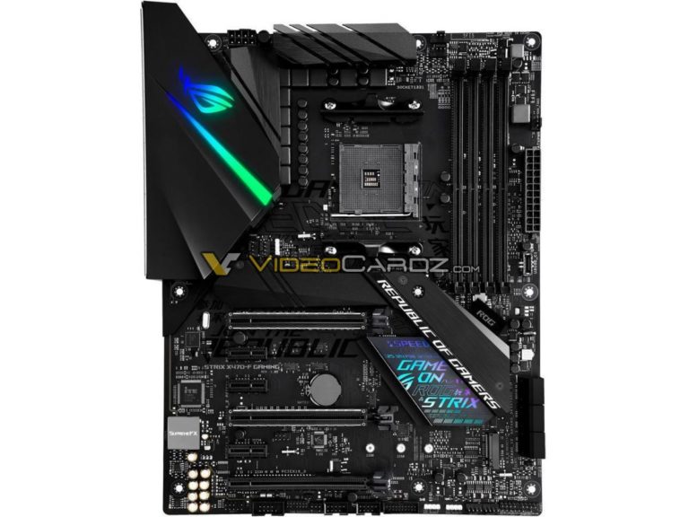 asus x470 f rog strix gaming 2 768x576 ASUS เผยโฉมเมนบอร์ด X470 สุดสวยพร้อมรองรับซีพียู AMD RYZEN 2000ซีรี่ย์ ที่จะเปิดตัวเร็วๆนี้ !!!