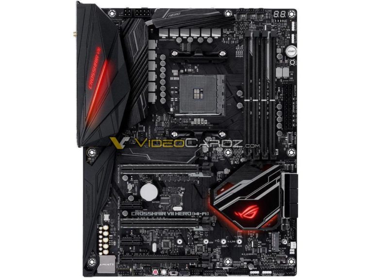 asus x470 rog crosshair vii hero wi fi 2 768x576 ASUS เผยโฉมเมนบอร์ด X470 สุดสวยพร้อมรองรับซีพียู AMD RYZEN 2000ซีรี่ย์ ที่จะเปิดตัวเร็วๆนี้ !!!