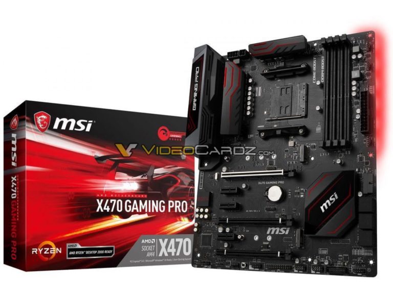 msi x470 gaming pro 1 768x576 MSI เผยโฉมเมนบอร์ด X470 ใหม่ล่าสุดพร้อมรองรับซีพียู AMD RYZEN 2000ซีรี่ย์ ที่จะเปิดตัวเร็วๆนี้ !!!