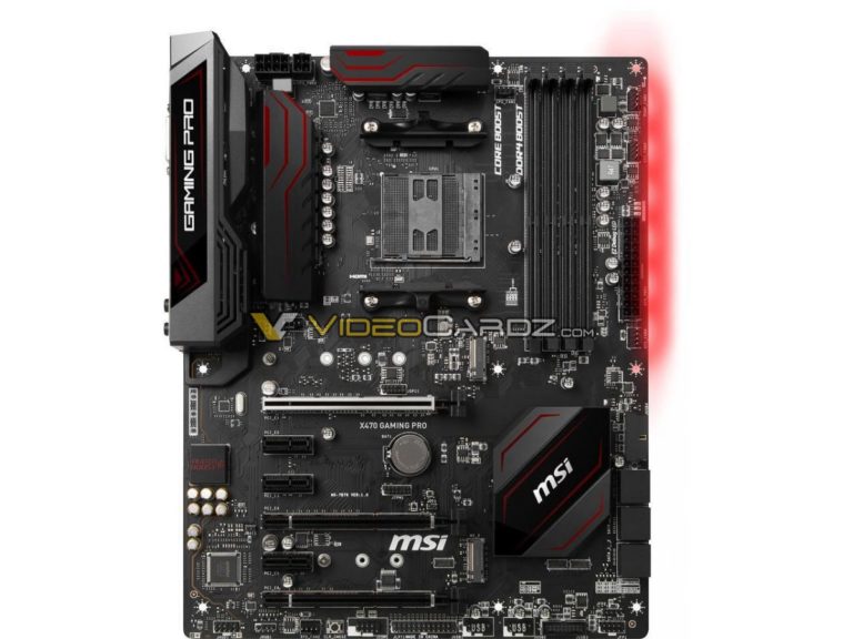 msi x470 gaming pro 2 768x576 MSI เผยโฉมเมนบอร์ด X470 ใหม่ล่าสุดพร้อมรองรับซีพียู AMD RYZEN 2000ซีรี่ย์ ที่จะเปิดตัวเร็วๆนี้ !!!