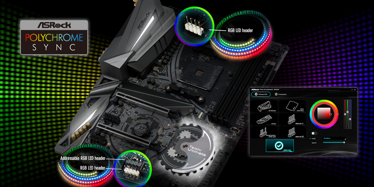 20180413 asrock announces full featured amd x470 motherboard rgb ASRock เปิดตัวเมนบอร์ด ASRock X470 Taichi Ultimate ที่มาพร้อมฟีเจอร์มากมายรองรับซีพียู RYZEN 2nd GEN อย่างเต็มรูปแบบ 