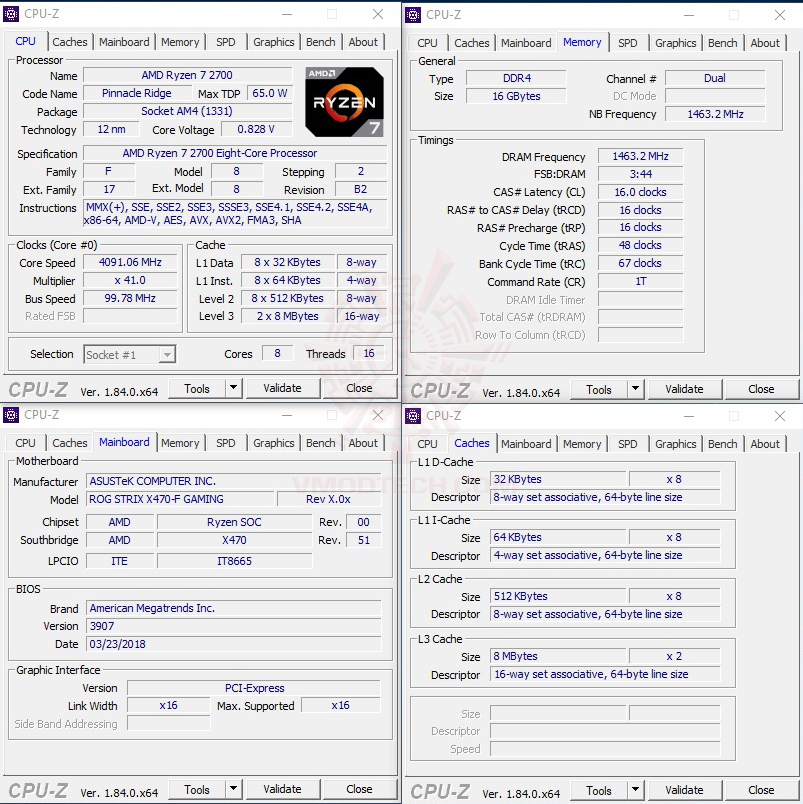 cpuid maxx AMD RYZEN 7 2700 PROCESSOR REVIEW 