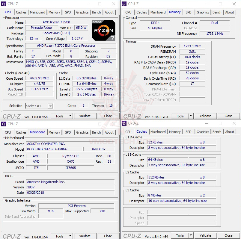 cpuid maxx1 AMD RYZEN 7 2700 PROCESSOR REVIEW 