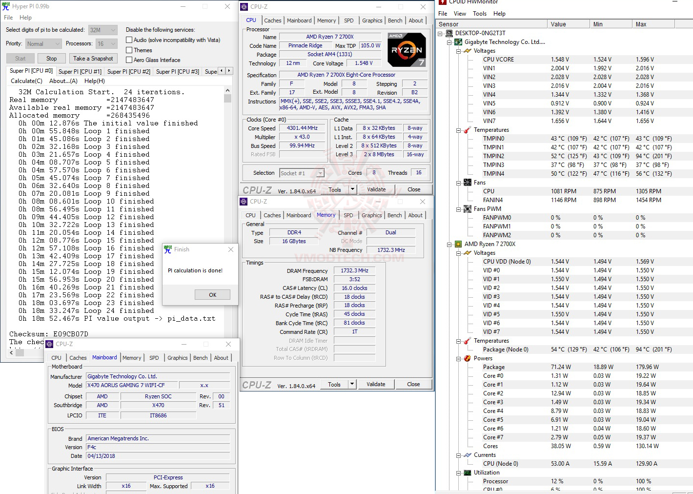 h32 1 oc AMD RYZEN 7 2700X PROCESSOR REVIEW