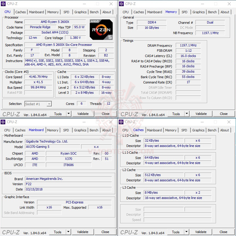 cpuid AMD RYZEN 7 2700X PROCESSOR REVIEW