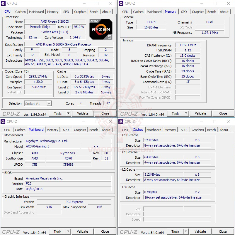 cpuid1 AMD RYZEN 7 2700X PROCESSOR REVIEW