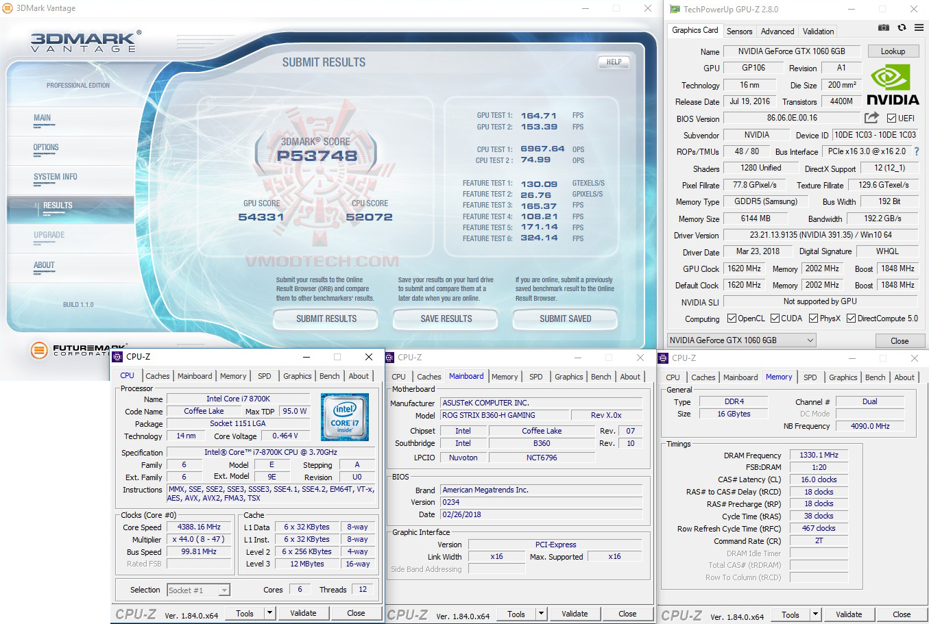 vt ASUS ROG STRIX B360 H GAMING REVIEW