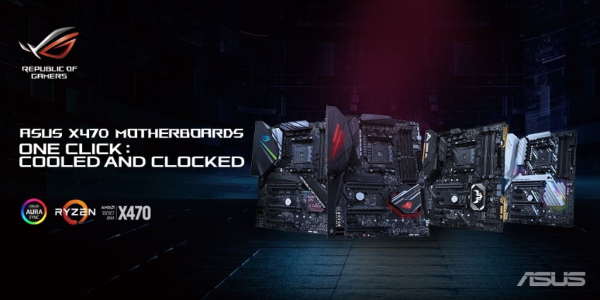 1 ASUS เปิดตัวเมนบอร์ดรุ่นใหม่จากค่าย AMD ในซีรีย์ X470 5รุ่น