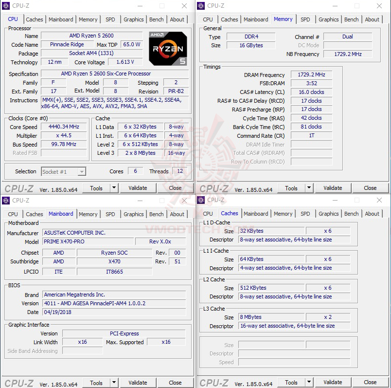 cpuid 44oc AMD RYZEN 5 2600 PROCESSOR REVIEW