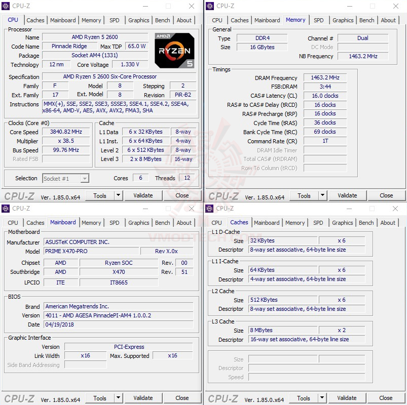 cpuid AMD RYZEN 5 2600 PROCESSOR REVIEW