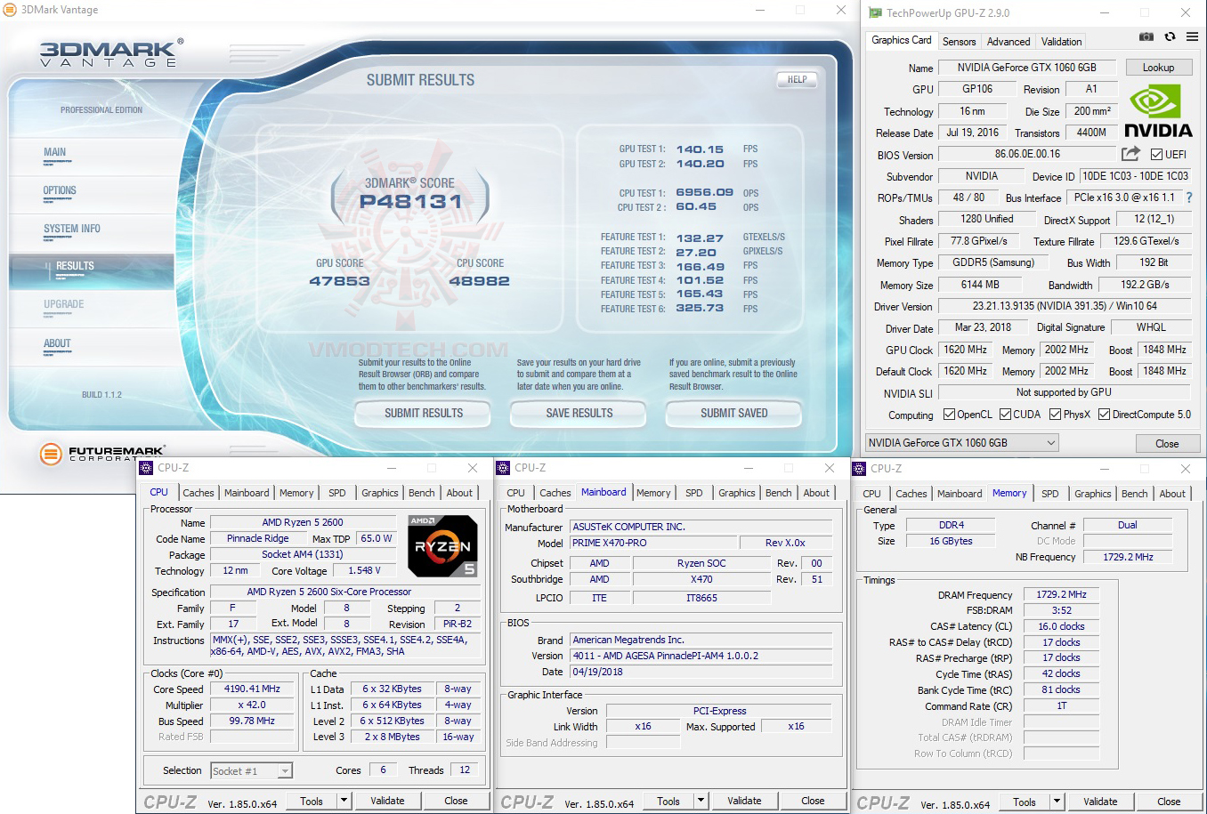 vt1 AMD RYZEN 5 2600 PROCESSOR REVIEW