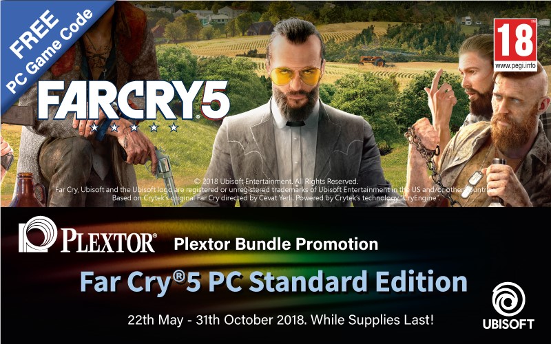 plextor-farcry5 plextor farcry5 รับไปเลยฟรีๆ รหัสเกม Far Cry 5 เวอร์ชันพีซี ด่วน จำนวนจำกัดจากโปรโมชันพิเศษ Plextor