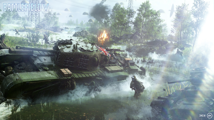 battlefield v reveal screenshot 012 740x416 เป็นไปตามคาด!! Battlefield V มาในเนื้อเรื่องสงครามโลกครั้งที่ 2 พัฒนาด้วยระบบ DICE และมี NVIDIA เป็นพาทเนอร์ 