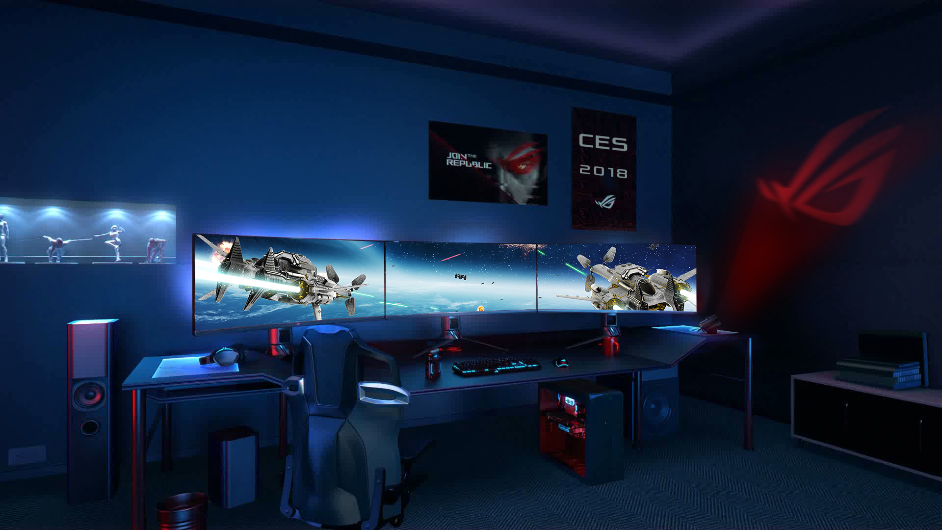 gaming room ASUS เปิดตัว ROG Aura RGB Terminal ที่ช่วยสร้างความสวยงามให้กับจอมอนิเตอร์  