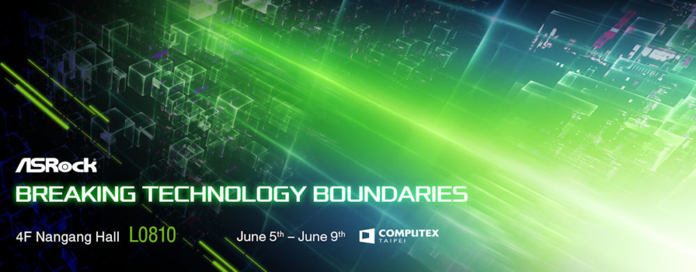 breaking technology boundaries 1000x391 ASRock เตรียมเปิดตัวเมนบอร์ด B450 รุ่นใหม่ล่าสุดในงาน COMPUTEX Taipei 2018