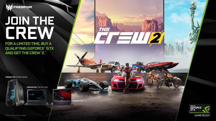 game-ready-crew-2-apac-emea-kv-add-predator-1 game ready crew 2 apac emea kv add predator 1 720x405 ซื้อ Predator Desktop และ Notebook รับฟรี เกมสุดมันส์ THE CREW 2 ! ตั้งแต่วันนี้ ถึง 3 กรกฎาคม เท่านั้น