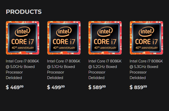 intel core i7 8086k silicon lottery ขาโอเวอร์คล๊อกจัดไป!! Intel Core i7 8086K Limited Edition รุ่นคัดเกรด 5.3Ghz ราคา 3หมื่นบาทนิดๆ 