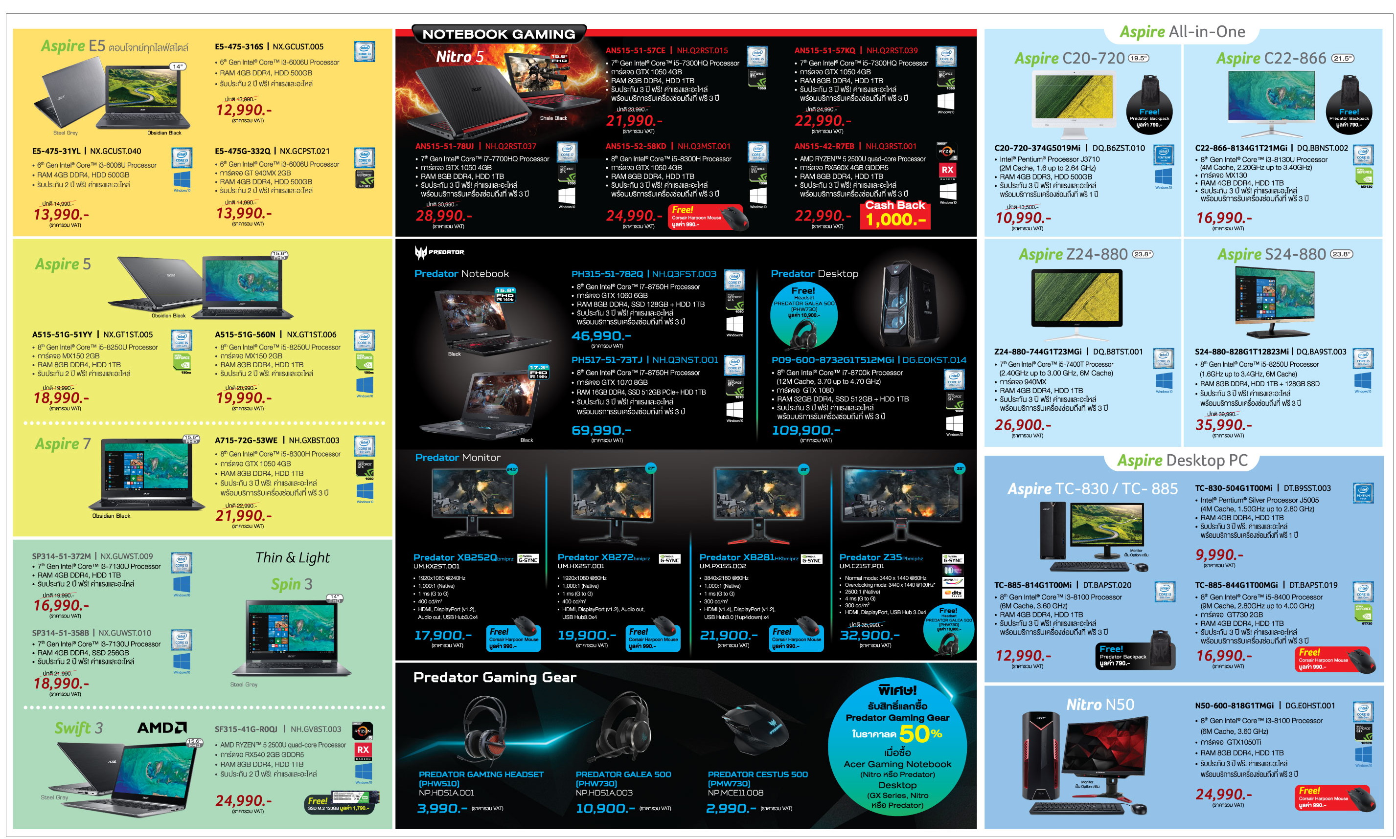 commart june 2018 is Acer พร้อมจัดเต็ม!! โปรโมชั่นงาน COMMART JOY 2018 ระหว่างวันที่ 21 24 มิ.ย. 2561 นี้