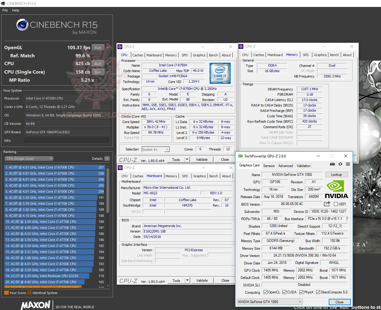 c15 MSI GS65 Stealth Thin 8RE Review