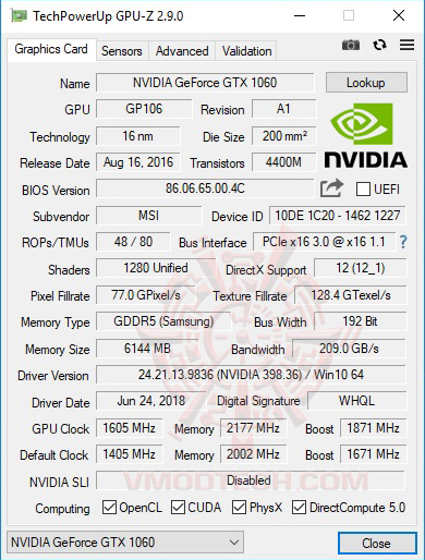 gpuz oc MSI GS65 Stealth Thin 8RE Review