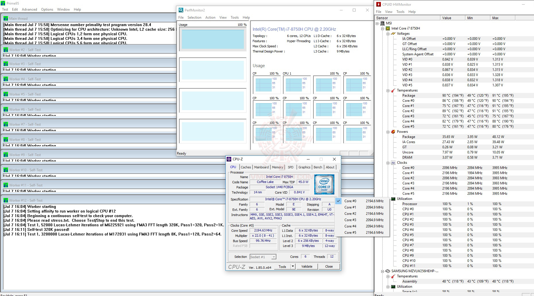 p95 cool MSI GS65 Stealth Thin 8RE Review