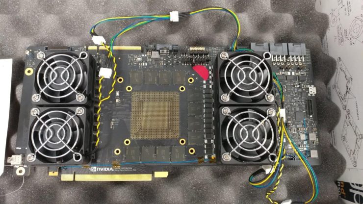 nvidia geforce next gen prototype board 740x416 หลุดผลทดสอบ NVIDIA GeForce GTX 2080 Ti !! ในเกมส์ Ashes of The Singularity 