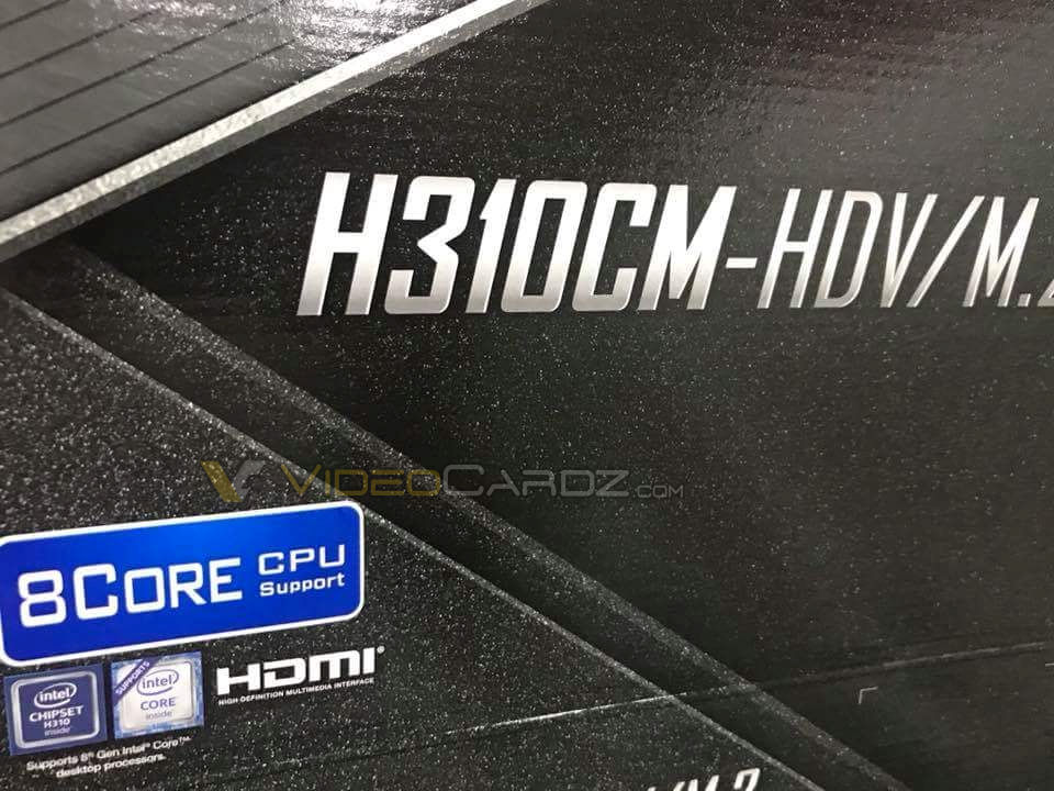 asrock h310cm hdv 8 core intel cpu support ASRock จัดให้!!เมนบอร์ด H310 รองรับซีพียู 8Core รุ่นใหม่ล่าสุดหรือ Intel 9th GEN 