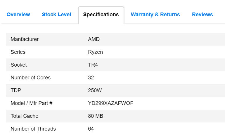 amd threadripper 2990x 32 core AMD Ryzen Threadripper 2990X รุ่นใหม่ล่าสุด 32Cores 64Threads เปิดวางจำหน่ายที่แคนนาดาราคา 1850ดอลล่าสหรัฐฯหรือราวๆ 64XXXบาทไทย 