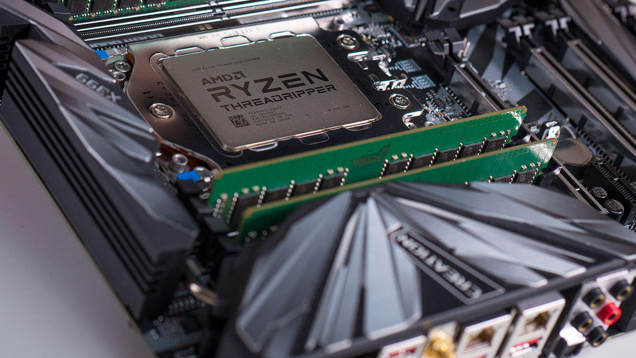138886 ryzen threadripper motherboard closeup 1260x709 0 ชิปประมวลผล 2nd Generation AMD Ryzen™ Threadripper™ ทำลายสถิติโลกด้านประสิทธิภาพ สามารถสั่งซื้อล่วงหน้าได้แล้ววันนี้ และพร้อมวางจำหน่ายวันที่ 13 สิงหาคม ศกนี้
