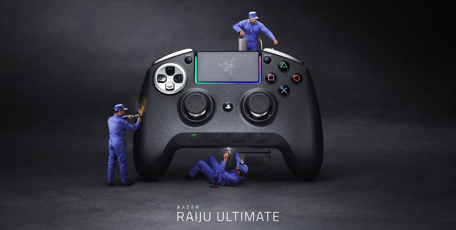 raiju-ultimate raiju ultimate RAZER เปิดตัวชุดอุปกรณ์ไร้สายสำหรับเครื่อง PLAYSTATION 4 รุ่นใหม่ ทั้งคอนโทรลเลอร์ RAIJU และชุดหูฟัง THRESHER ที่ได้รับสิทธิ์ใช้งานอย่างเป็นทางการ