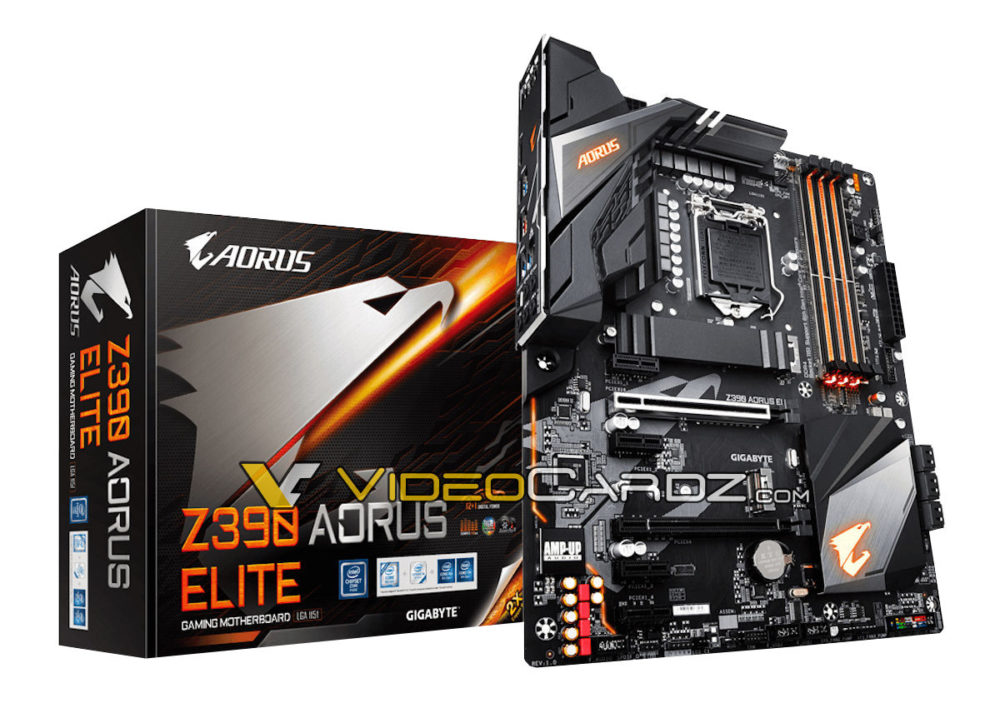 gigabyte-z390-aorus-elite-motherboard-1000x713 gigabyte z390 aorus elite motherboard 1000x713 มาแล้วรูปแรก!! Gigabyte Z390 AORUS ELITE รุ่นใหม่ล่าสุดในชิบเซ็ต Z390