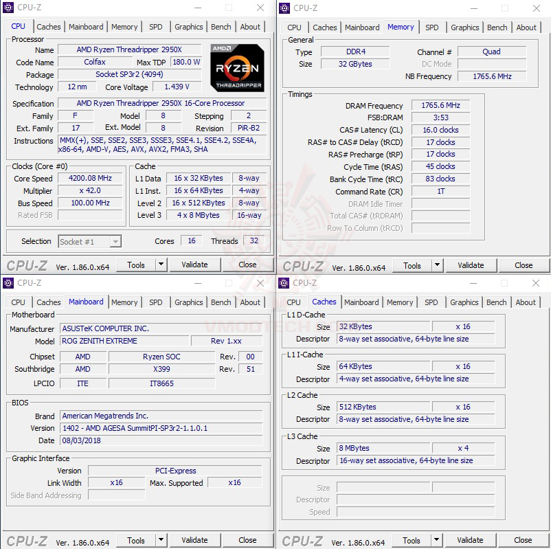 cpuid 42 AMD RYZEN THREADRIPPER 2950X PROCESSOR REVIEW
