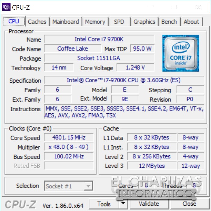 intel core i7 9700k 02 หลุดผลทดสอบ Intel Core i7 9700K อย่างไม่เป็นทางการ!!