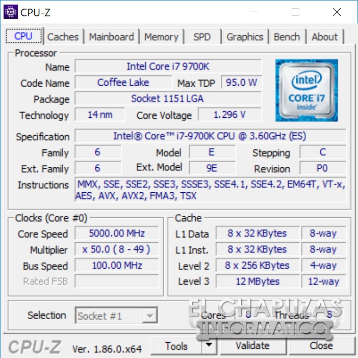 intel core i7 9700k 05 oc หลุดผลทดสอบ Intel Core i7 9700K อย่างไม่เป็นทางการ!!