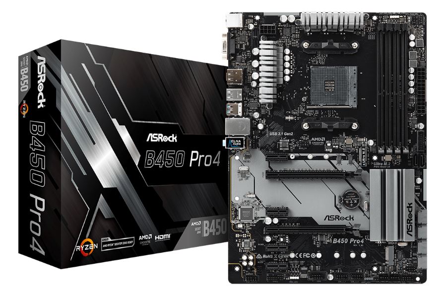asrock b450 pro4 mb 1 ASRock B450 Pro4 ฟีเจอร์ครบครัน เพื่อคอเกมและนักโอเวอร์คล็อก