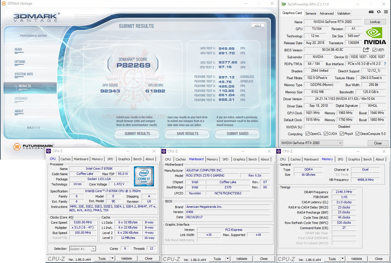 vt PALIT GeForce RTX 2080 Super JetStream Performace Test With Core i7 8700K 5.1Ghz Review 