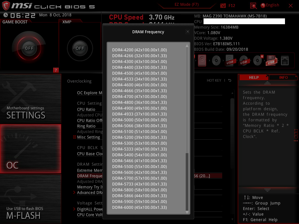 msi snapshot 03 MSI MAG Z390 TOMAHAWK & Intel Core i7 8700K REVIEW