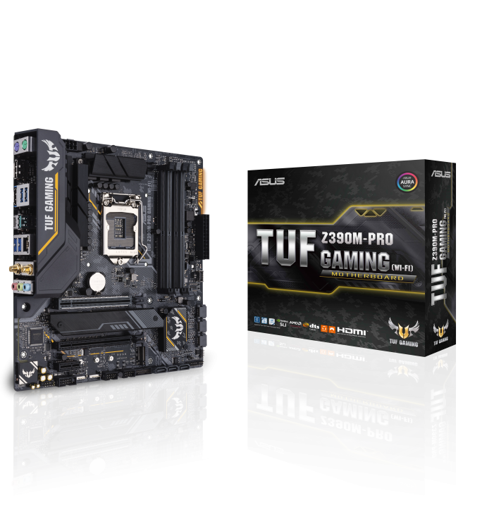 tuf z390m pro gaming wi fi with box 684x720 ASUS ประกาศเปิดตัวเมนบอร์ดซีรีส์ Intel Z390 รุ่นใหม่ล่าสุด 5รุ่นพร้อมรองรับซีพียู Intel Core 9th Generation เต็มรูปแบบ