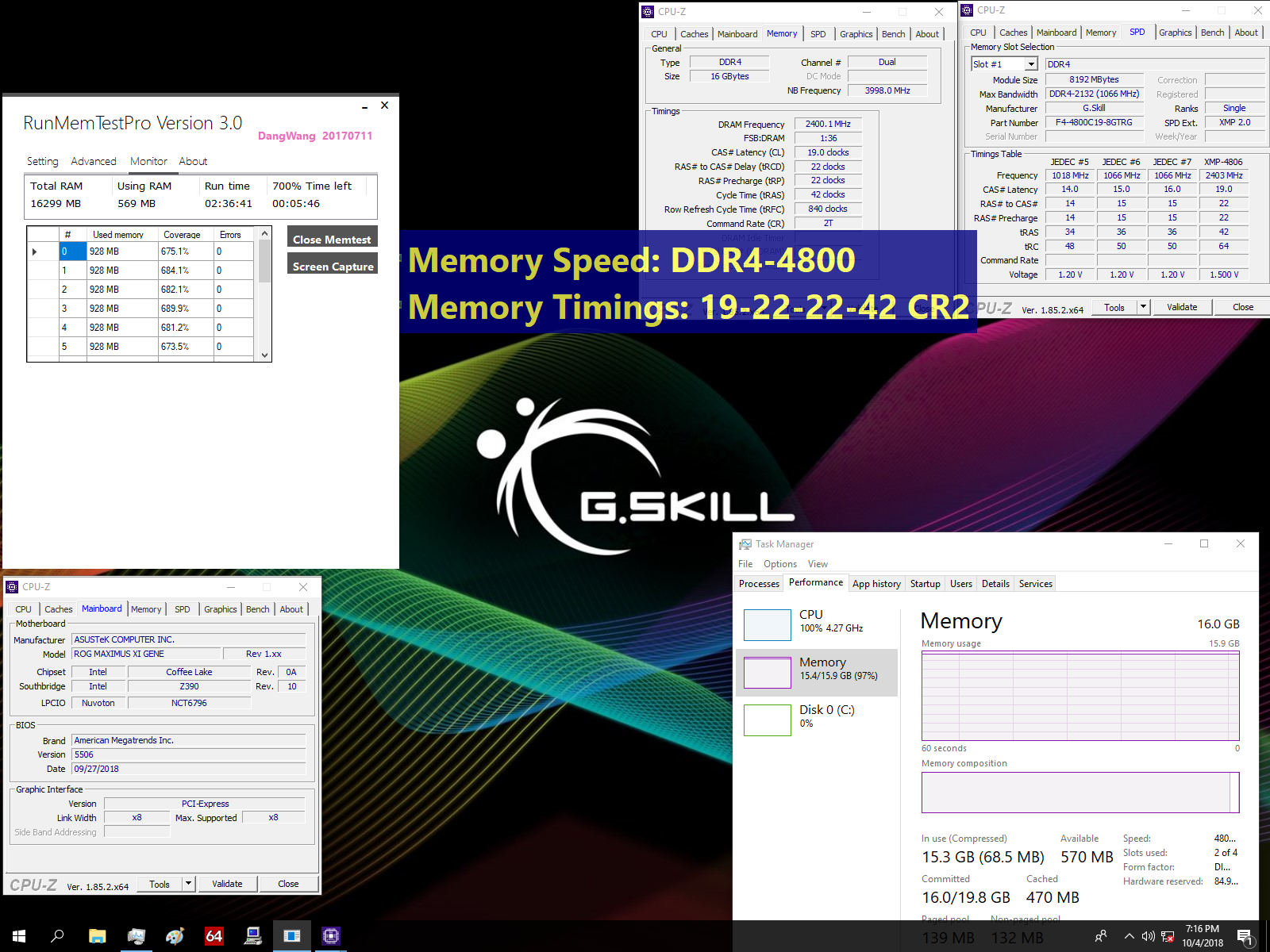 trident z rgb 4800 G.SKILL เผยโคตรแรม DDR4 RGB กับสเปกสุดโหด DDR4 4800 16GB(2x8GB) และ DDR4 4500 32GB(4x8GB) ที่พร้อมใช้งานกับเมนบอร์ด Z390 ชิบเซ็ต 