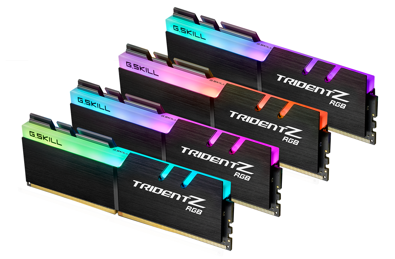 trident z rgb G.SKILL เผยโคตรแรม DDR4 RGB กับสเปกสุดโหด DDR4 4800 16GB(2x8GB) และ DDR4 4500 32GB(4x8GB) ที่พร้อมใช้งานกับเมนบอร์ด Z390 ชิบเซ็ต 