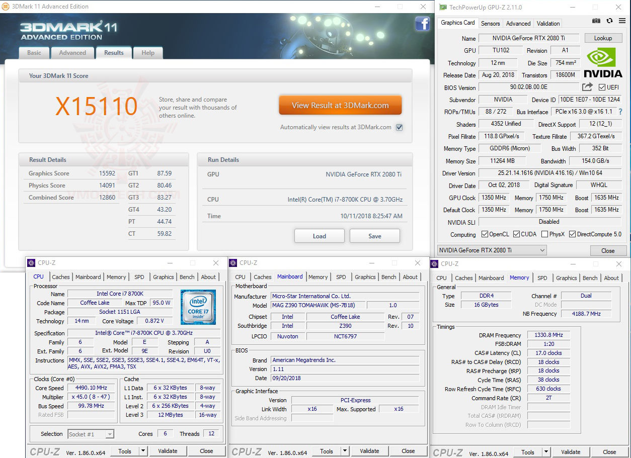 11x MSI MAG Z390 TOMAHAWK & Intel Core i7 8700K REVIEW