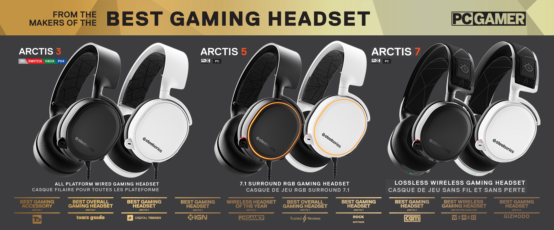 header STEELSERIES เปิดตัวหูฟัง ARCTIS 2019 EDITION ยกเครื่องใหม่ เสียงชัดใส่ เบสแน่นยิ่งกว่าเดิม