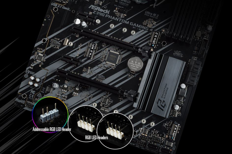 asrock rgb  ASRock Z390 Phantom Gaming 4 ฟีเจอร์ครบเครื่อง เพื่อคอเกม และนักโอเวอร์คล็อกบน Intel Gen9