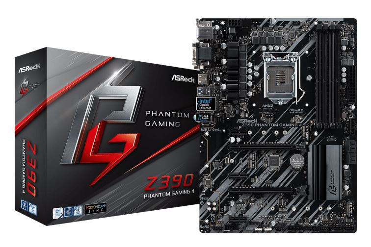 asrock z390 phantom  ASRock Z390 Phantom Gaming 4 ฟีเจอร์ครบเครื่อง เพื่อคอเกม และนักโอเวอร์คล็อกบน Intel Gen9