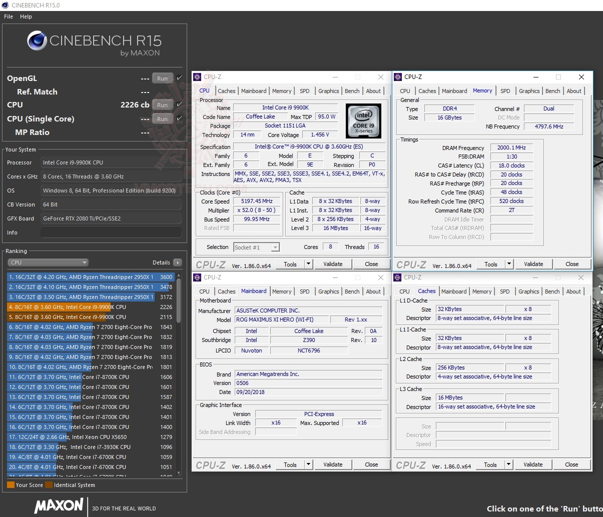 c15 52 oc ASUS ROG MAXIMUS XI HERO (WI FI) REVIEW