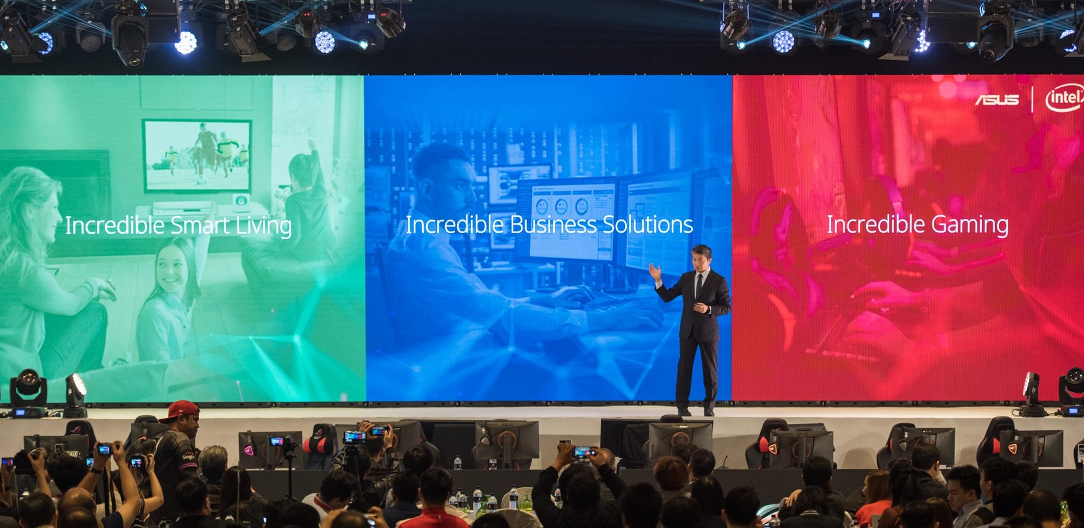 asus corporate vice president jackie hsu kicks off incredible intelligence 2018 press event in malaysia ASUS โชว์นวัตกรรมสินค้าสำหรับการใช้งานในองค์กรธุรกิจ บ้านและการเล่นเกม ที่งาน Incredible Intelligence 2018 ประเทศมาเลเซีย